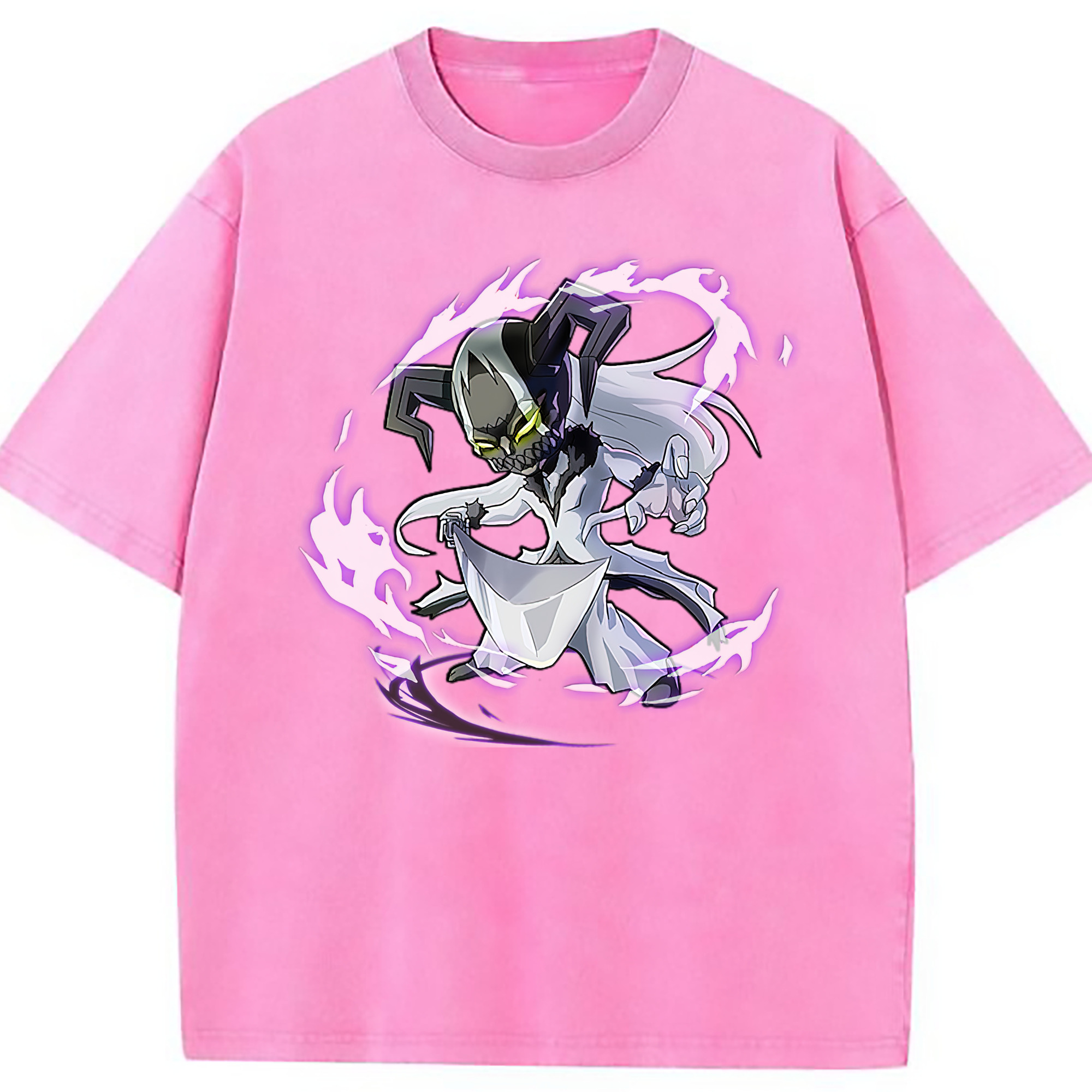 （画像用） ブリーチ 黒崎一護（くろさき いちご）BLEACH Kurosaki Ichigo 綿100% ヴィンテージ風 半袖Tシャツ（フロントプリント）